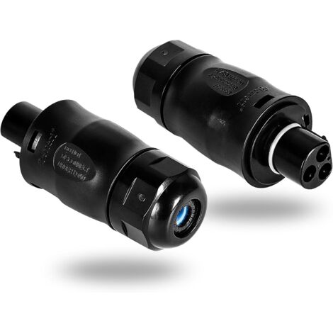 Sollbry Conector de cable Betteri BC01, toma de corriente, conector de 3 pines, IP68, resistente al agua, compatible con microinversor Deye.