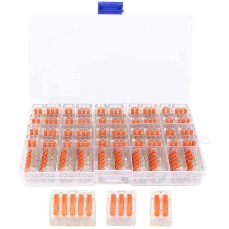 Connecteur de fil d'éclairage en plastique 50 pièces Outil de connexion de fournitures industrielles pour l'isolation - Sollbry