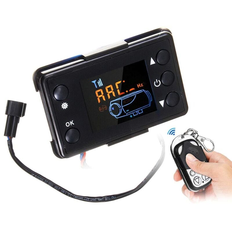 Sollbry - Contrôleur de chauffage de voiture 12V lcd, Utilisé pour la télécommande de stationnement de chauffage diesel à air