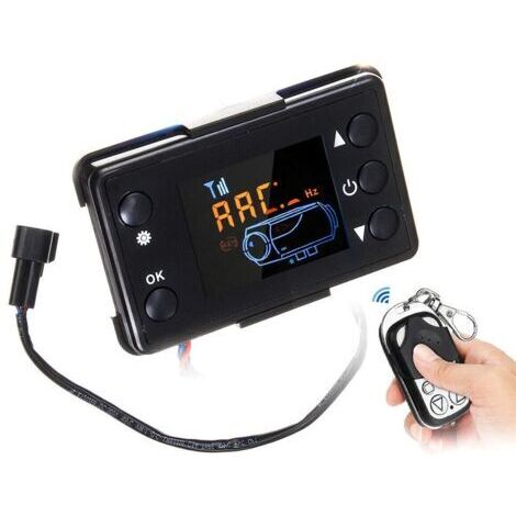 Sollbry Contrôleur de chauffage de voiture 12V LCD, Utilisé pour la télécommande de stationnement de chauffage diesel à air