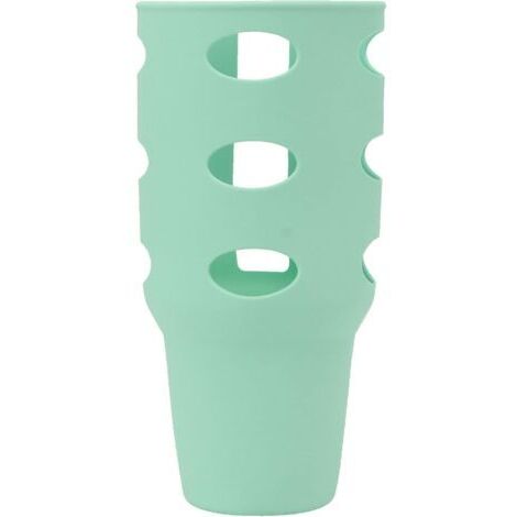 Sollbry Convient Pour Couvercle De Tasse En Silicone, Tasse Thermos, Housse De Protection Complète Antidérapante, Résistante à L'usure, Tasse De Voiture, Couvercle De Tasse De Tyran De Glace(Vert)