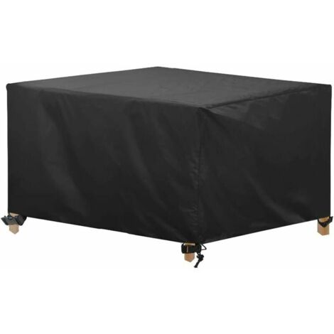 Sollbry Copertura impermeabile per tavolo da giardino in tessuto Oxford resistente, 150 x 150 x 75 cm