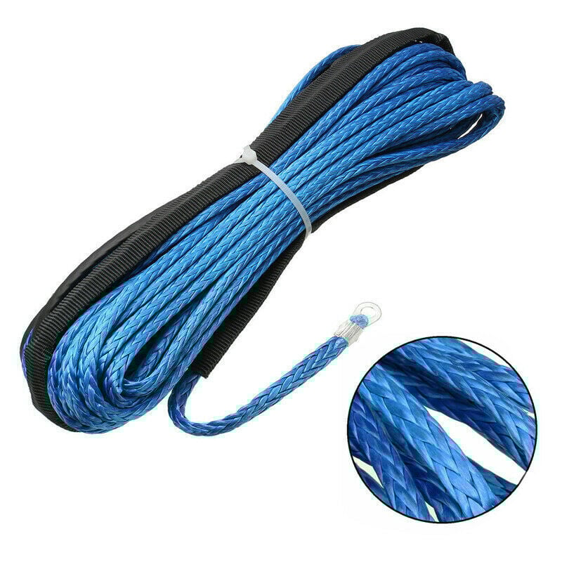 Sollbry - Corde de treuil, Corde de treuil Câble de 5mm x 15 m 7700lbs Sangle de remorquage de récupération de remorque Câble de Ligne de treuil pour