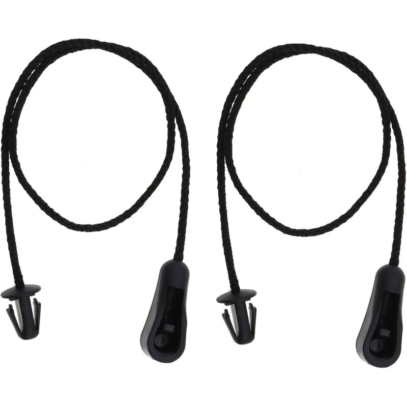Correas de plástico para bandeja de maletero trasero, cadena de plástico 4M51A46538AB, compatible con Focus MK2 2004-2012, color negro. - Sollbry