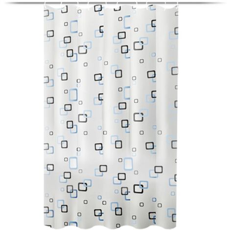 Sollbry Cortina de ducha antimoho de 200 x 200 cm, lavable, de PEVA, con 12 ganchos, impermeable, antibacteriana y de secado rápido, para bañera y baño.