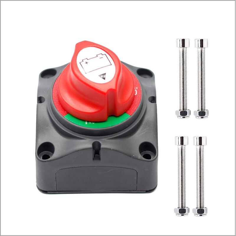 Sollbry - Coupe Circuit Batterie coupe batterie 1-2-Both-OFF, Master Switch batterie interrupteurs de batterie pour Yacht Bateau Camion Bus Voiture