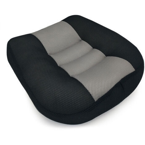 Sollbry Coussin Rehausseur Auto Coussin de siège de Voiture Coussin Correcteur d'Assise Maille Respirante portative idéale pour Le Bureau de Voiture,Black