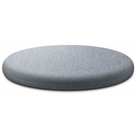 Sollbry Coussin rond en mousse à mémoire de forme, tapis lavable confortable et respirant pour chambre à coucher (gris clair 30 cm)