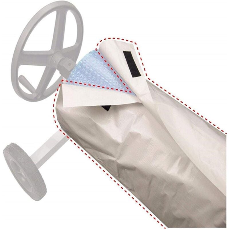Sollbry - Couverture Solaire Housse Protection Enrouleur Couverture-écran Solaire étanche à Utiliser pour la Bobine Piscine Peut Prolonger la durée