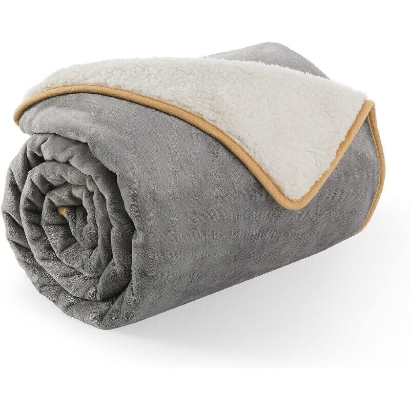 Couvertures imperméables pour petits chiens – Couverture pour petit chat lavable pour la protection du canapé, couverture polaire Sherpa pour chiot,