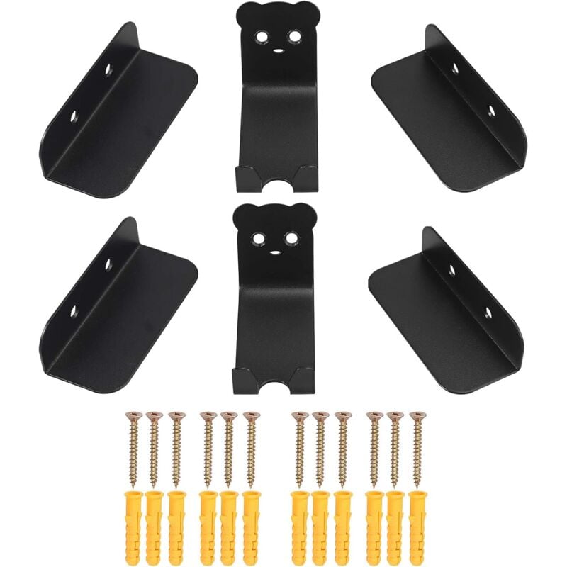 Sollbry - Crochet de pédale de fixation murale pour vélo, 2 pièces de supports de fixation murale pour vélo pour vélo, stockage mural, porte-pneus,