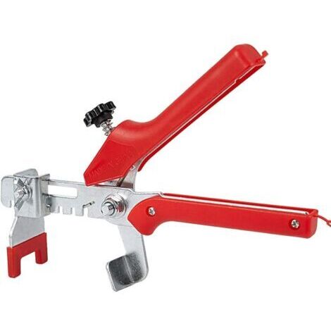 Sollbry Croisillon Carrelage Autonivelant, Croisillon Carrelage, Cale Carrelage, Kit de Nivellement pour Carrelage, Système de Nivellement pour Carrelage pour DIY et Professionnels (Rouge)