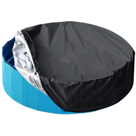 Sollbry Cubierta para piscina redonda de 420D y 122 cm de diámetro, cubierta protectora para piscina redonda, cubierta de burbujas para piscina, cubierta protectora resistente al polvo.