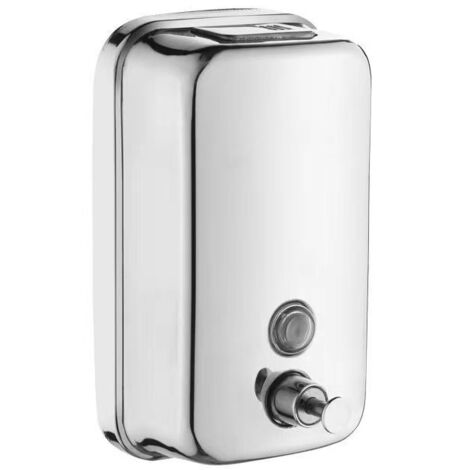 Sollbry Dispensador de jabón de pared de 500 ml (18 oz) para cocina y baño, acero inoxidable
