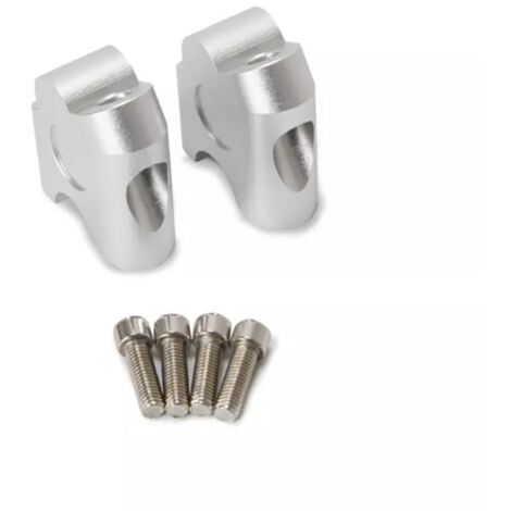 Sollbry Elevador de manillar, 2 piezas de 22 mm, universal, para motocicleta, abrazadera de manillar, adaptador de reubicación trasera