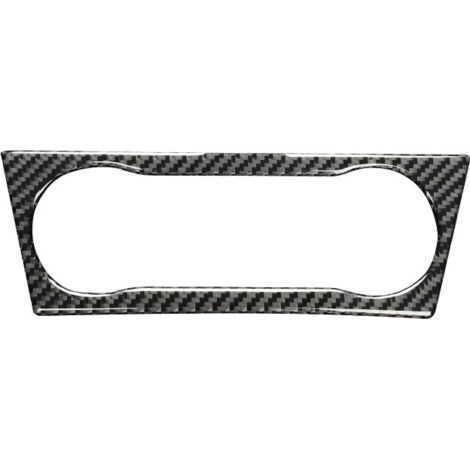 Sollbry Embellecedor adhesivo para panel de interruptores de aire acondicionado de coche, compatible con modelos A/B/GLA/CLA con volante a la izquierda (fibra de carbono)