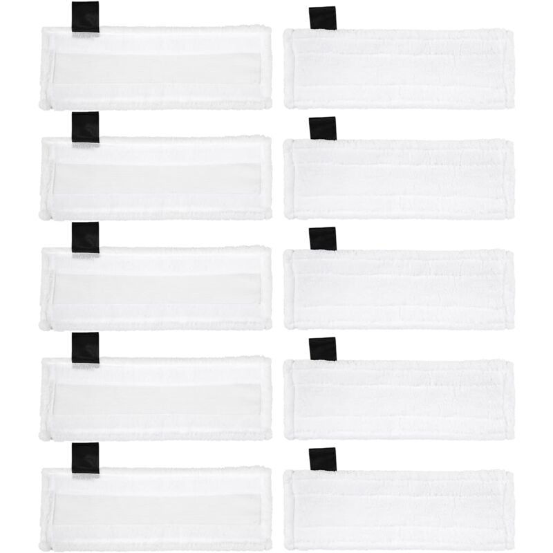 Ensemble de 10 pièces chiffons microfibre nettoyeur vapeur lingettes de remplacement balai vapeur serpillière pour Karcher Easy Fix SC2 SC3 SC4 SC5