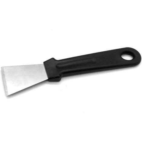 Sollbry Espátula multifunción para limpieza de cocina (2 unidades), raspador de acero inoxidable para suciedad incrustada, descongelador de frigorífico/congelador, raspador de hielo, herramienta para