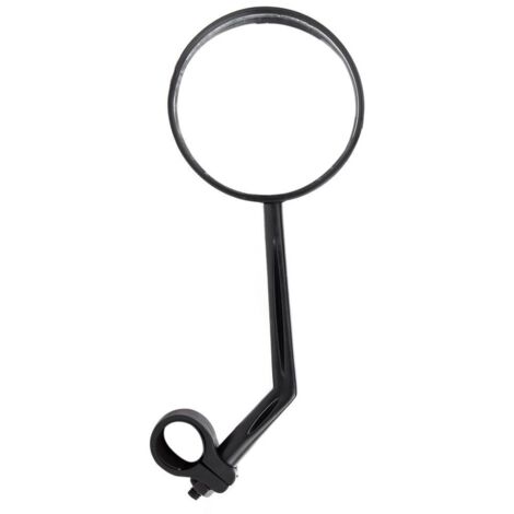 Sollbry Espejo retrovisor para bicicleta, 360 grados, giratorio, reflectante, flexible, paquete de 2 (7,5 cm, negro)