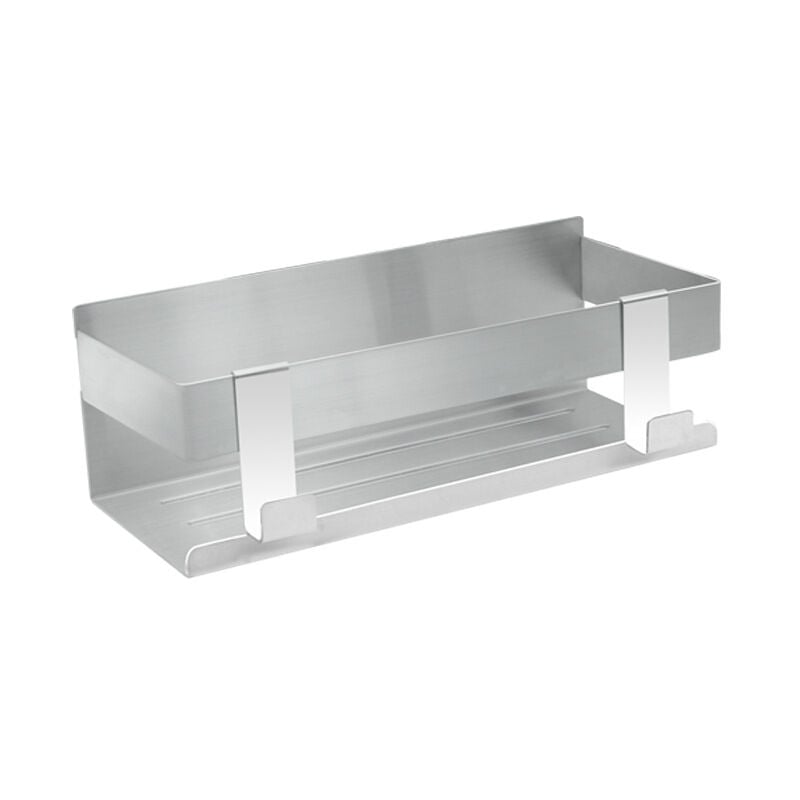 Sollbry - tagère Douche Murale Etagere Salle de Bain avec 2 Crochets Acier inox Serviteur de Douche sans Perçage Étagère de Rangement Douche Support