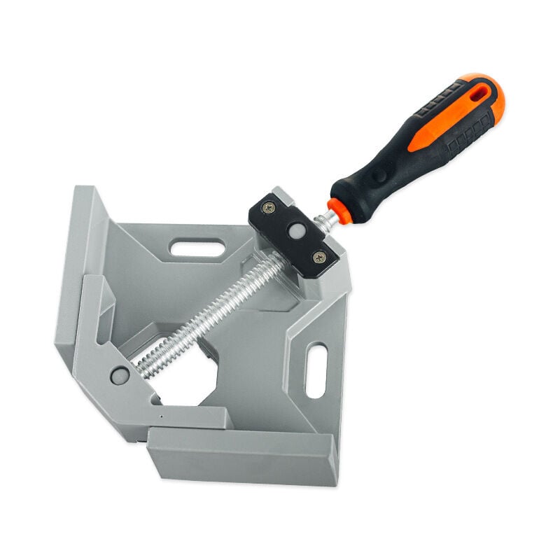 Sollbry - Etau d'angle 90°en Alliage d'Aluminium, Pince à Angle Droit Outil de Serrage avec Double Poignée, Porte-étau avec Mâchoire Pivotante
