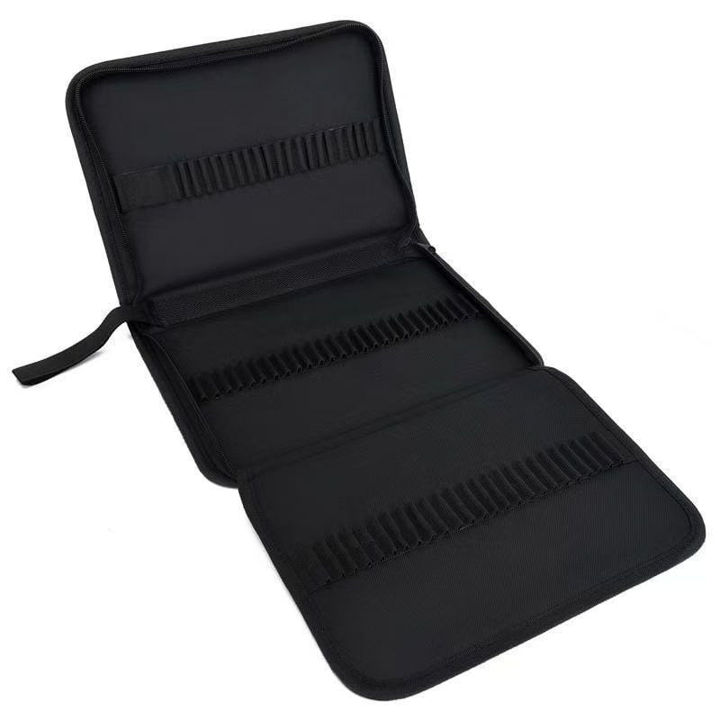 Sollbry Étui à crayons de couleur 48 trous pour stylo organisateur avec fermeture à glissière, pour crayons de couleur et stylo gel