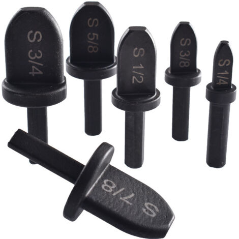 Sollbry Expansor de tubos, 6 piezas con mango, juego de brocas de acero para cojinetes, expansor de tubos de cobre para aire acondicionado (mango triangular)