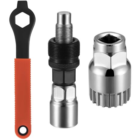 Sollbry Extractor de bielas para bicicleta, extractor de pedalier, kit de reparación, herramienta de extracción de bielas, extractor de pedalier (3 piezas)