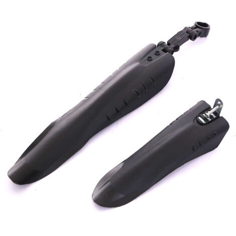 Sollbry Fahrrad-Kotflügel, universell, vollständig bedeckend, verdickter Verbreiterungs-Kotflügel, für Mountainbike, MTB, Rennrad, Schwarz, 2 Stück