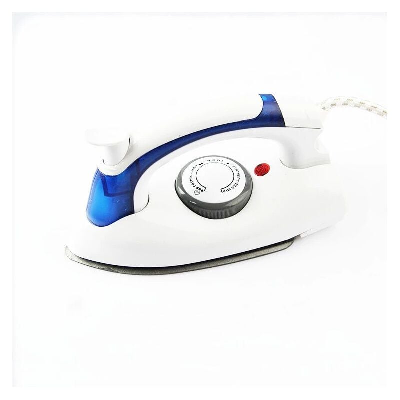 Fer de Voyage, 700W Mini poignée Pliante Portable à Vapeur Portable Contrôle de la température réglable antiadhésif avec fusible et Thermostat Petit