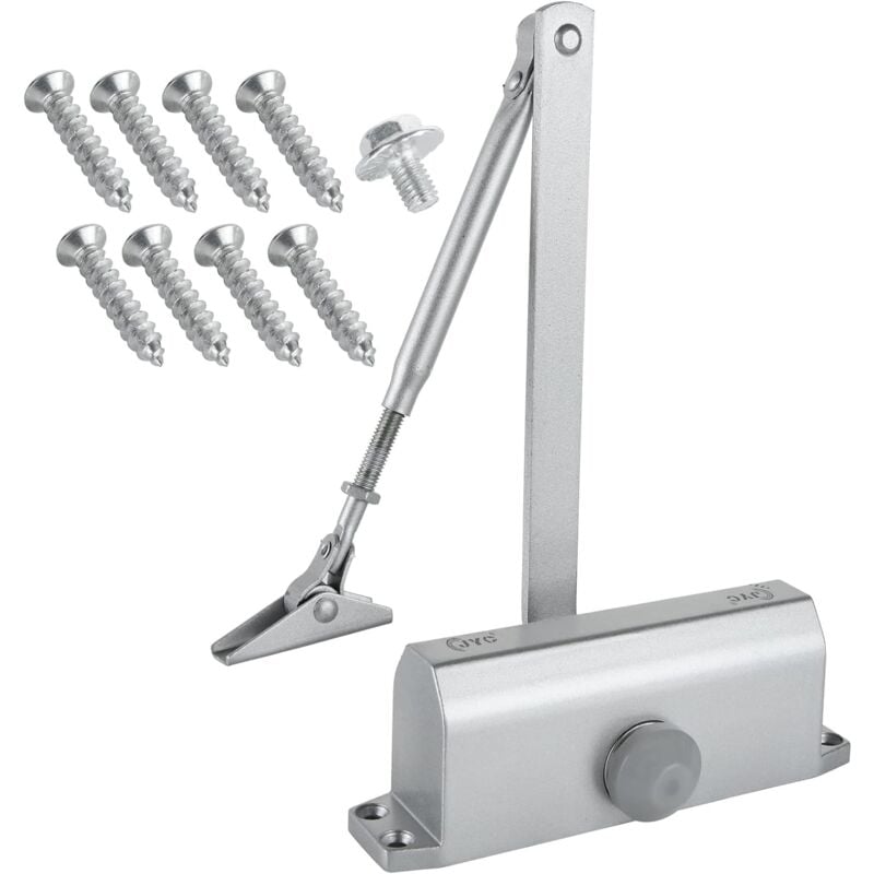 Ferme-porte Hydraulique Automatique, (45-65kg) Réglable Groom Fermeture Porte, Ferme Porte Automatique Ideal Pour Commercial et Résidentiel Porte