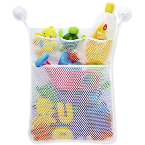 Sollbry Filet de Rangement, Filet Jouets Bébé Filet de Rangement Bain, Organisateur de Jouets de Bain pour Bébé, Filet de Rangement Jouet Bain