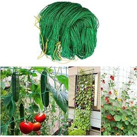 Sollbry Filet pour Plantes Grimpantes Treillis Jardin Filet 5m x 2m Support Plante Grimpante Filet de Fixation Filet de Jardinde Plantes pour Plant de Iégumes Tomate Concombre