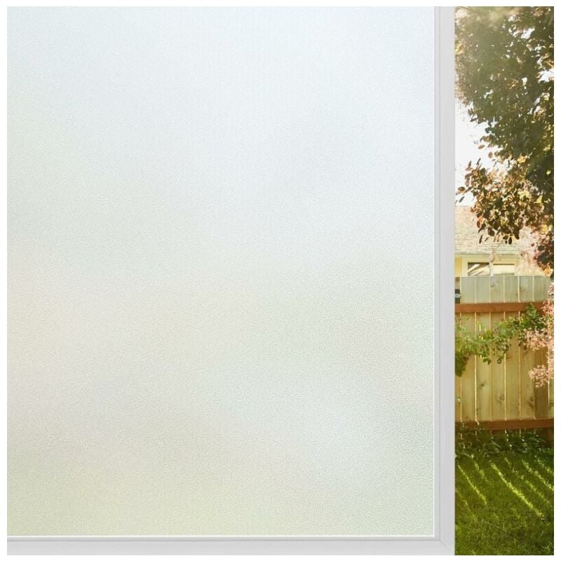Film Fenetre Anti Regard, Film Occultant Fenêtre, Film Electrostatique Vitre 60x200cm Bon Intimité, Film Opaque pour Vitre Anti uv Dépoli pour Bureau