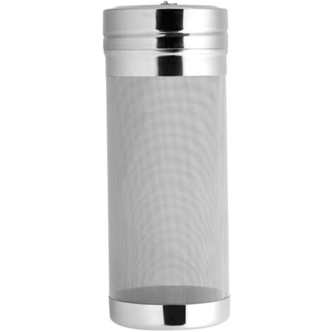 Sollbry Filtro de malla de lúpulo de acero inoxidable, filtro de café para café casero, cartucho de filtro de tolva seca, 7 x 18 cm