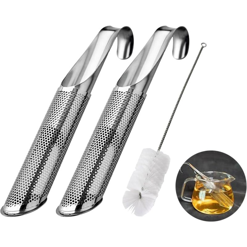 Image of Sollbry - Filtro per il tè, tubo filtro per il tè, colini per pipa da tè, filtro per il tè a maglia fine, colino per il tè a maglia, filtri per il tè