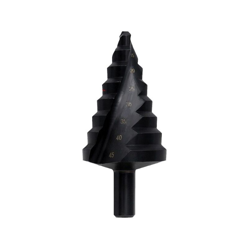 Sollbry - Foret Etage, Foret Conique Hss de 10 à 45 Mm, Foret Fraise Meche Etage, Idéal pour Le Métal, Le Bois, Les Plastiques, Laiton, Aluminium