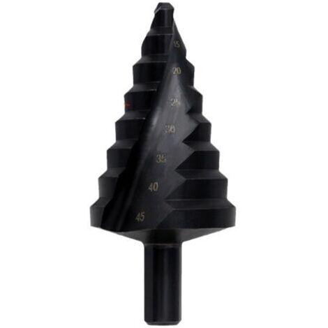 Sollbry Foret Etage, Foret Conique Hss de 10 À 45 Mm, Foret Fraise Meche Etage, Idéal pour Le Métal, Le Bois, Les Plastiques, Laiton, Aluminium