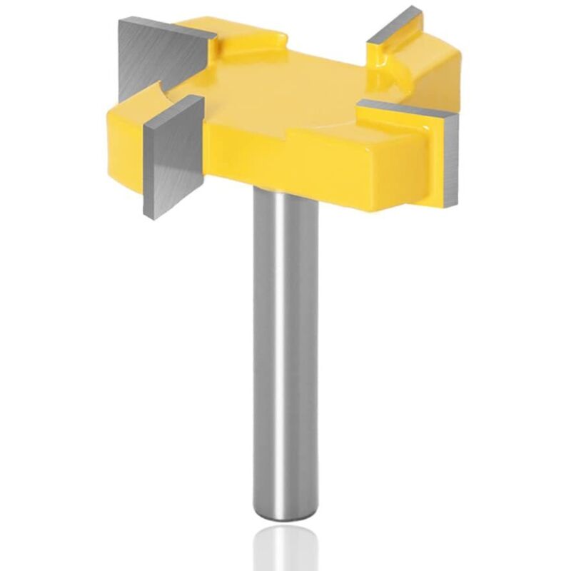Sollbry - Fresa de ranurado, brocas para enrutador cnc con vástago de 8 mm, fresa de cepillado, fresa de aplanamiento para trabajar superficies de