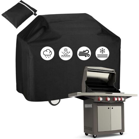Sollbry Funda para barbacoa de gas de exterior, Oxford 210D, impermeable, con protección UV, resistente al agua y al desgarro, 145 x 61 x 117 cm