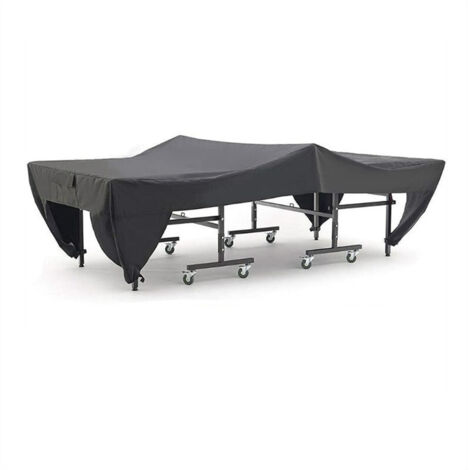 Sollbry Funda para mesa de ping pong, resistente al polvo, para patio, exterior, color negro, 280 x 153 x 73 cm