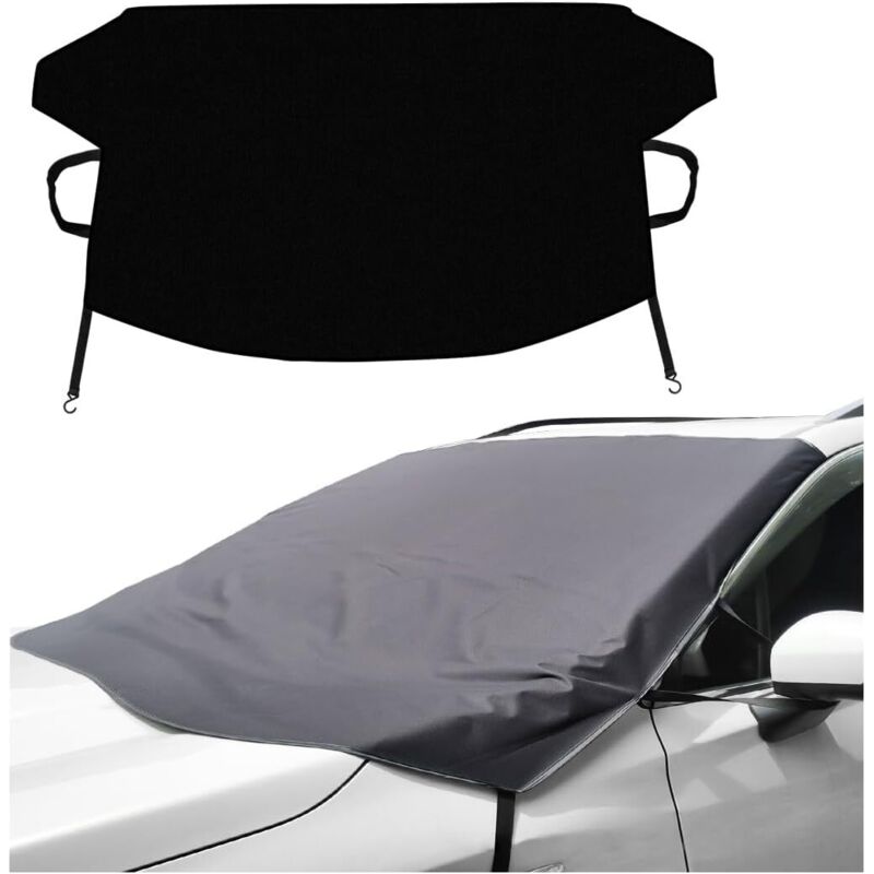 Sollbry - Funda para parabrisas de coche, protección invernal para vehículos, anticongelante y protector de luna delantera, contra nieve, escarcha,