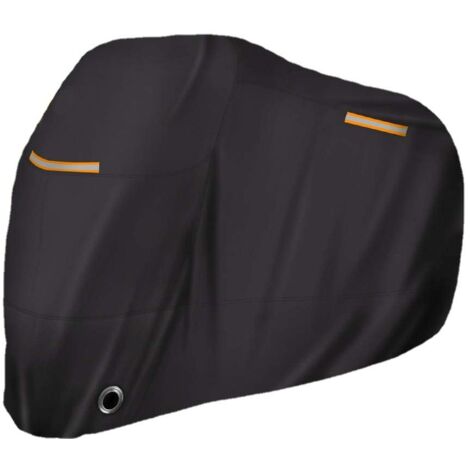 Sollbry Funda universal para motocicleta para todas las estaciones, impermeable, resistente al sol, para exteriores, de tela Oxford duradera, para garaje, interior, con orificios para cerradura y bols
