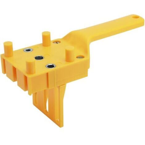 Sollbry Gabarits De Perçage Cheville, Guide Centreur Tourillon Bois Gabarit Trou De Poche Kit Perçages Pointes Centrage Universel Outil Portable Goujon à Main avec Butée Parallèle pour Tool Manuel Pré