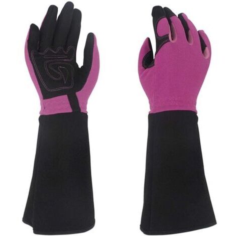 Sollbry Gants de jardin, gants de jardinage résistants aux épines et aux coupures - Gants longs d'élagage de roses - Gants de jardinage longs pour femme et homme 38cm