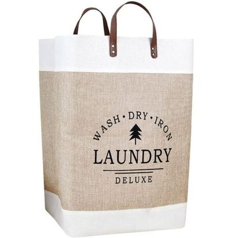 Sollbry Grand panier à linge, panier à linge, rangement de jouets et de vêtements pour chambres et salles de bain, pliable