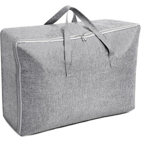 Sollbry Grand Sac de Rangement 105L, Rangement Sous Lit Pliable Closet Organizer Sac de Rangement pour Couette Imperméable avec Poignées Renforcées pour Édredons Couvertures Oreillers Vestes(705030cm)