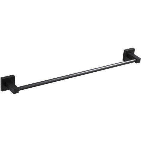 Sollbry Handtuchhalter, Badezimmer-/Küchenzubehör, Handtuchhalter, Space-Aufhänger aus Aluminium, 40 cm, schwarze Farbe