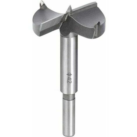 Sollbry Holzbohrer, 42 mm Hartmetall-Holzsenker, Installation von kugelförmigen Holztüren, Schubladen, Sperrholz, helfen Ihnen schnell, saubere Löcher mit flachem Boden in Holz zu machen