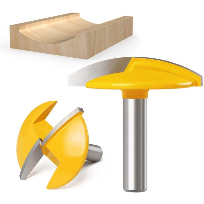 Image of Horizontaler Kronenfräser mit 8 mm Schaft, Wolframkarbid-Holzbearbeitungs-Schneidwerkzeug - Sollbry